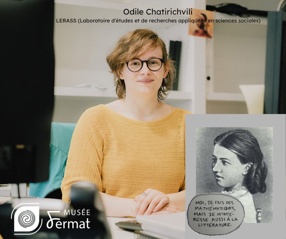Conférence d’Odile Chatirichvili Photo d'Odile Chatirichvili dans le cadre de MathDames